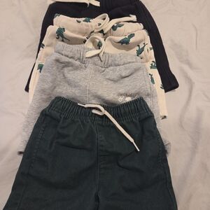 Kids Casual Bottoms Set - Black, Gray, Green